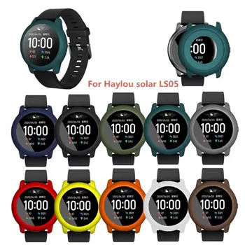 

For Xiao mi Haylou Solar LS05 Protector Case Silicone Watch Case Bumper Protective Case Film Accessories