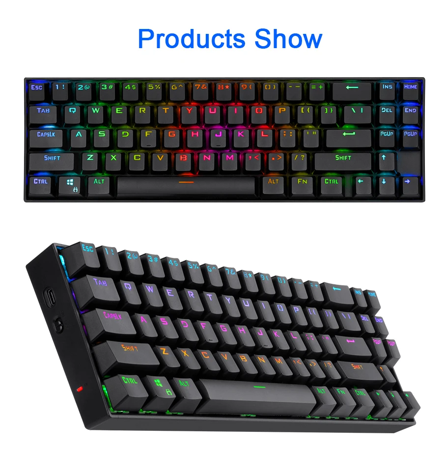 Deimos k599 krs rgb wireless gaming keyboard