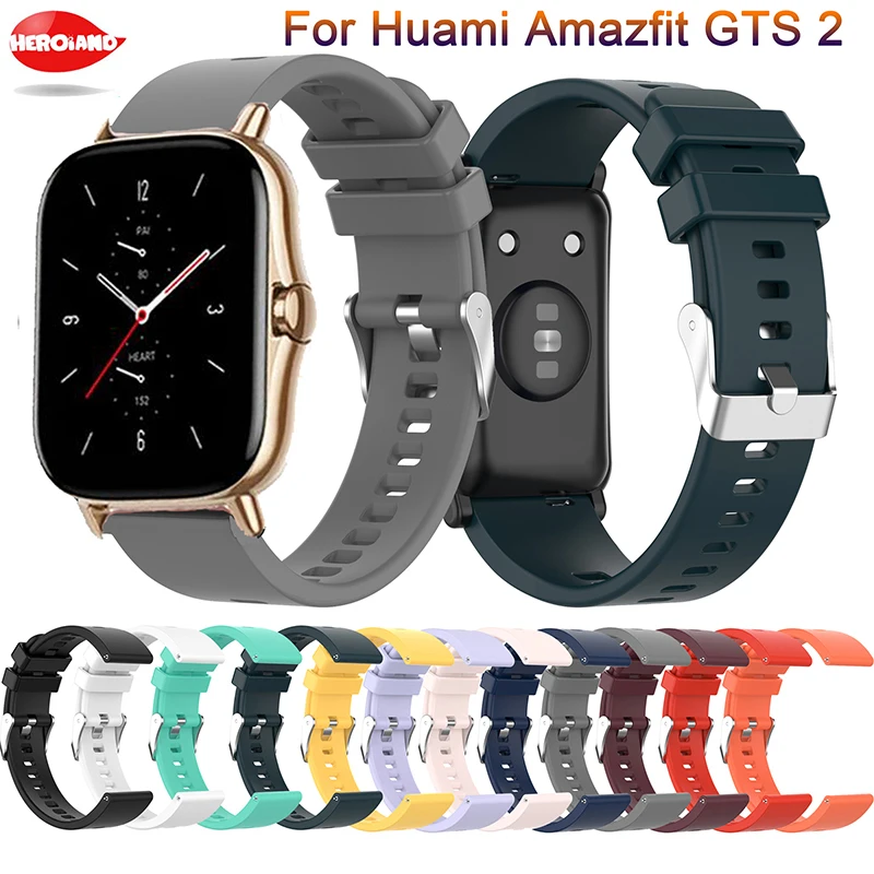 20mm Band Silicone Strap For Xiaomi Huami Amazfit GTS 2 2e Mini GTR 42mm /  Amazfit BIP U / Pro / S lite Smart Wristband Bracelet|Smart Accessories| -  AliExpress