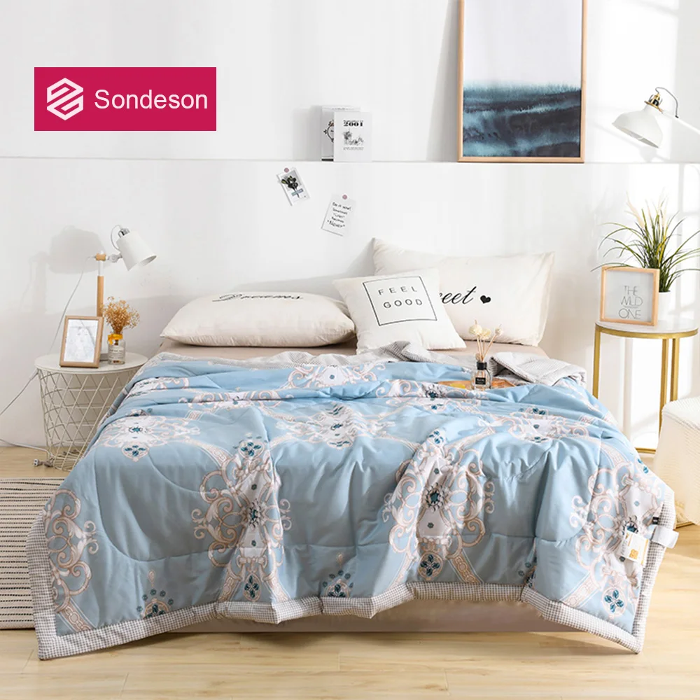 

Sondeson Beauty 100% Cotton European Style Comforter Quilt Filling Cotton For Summer Winter Double Queen King Free Shipping