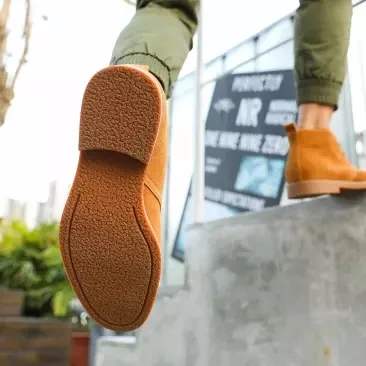 2 color xiaomi high help retro desert boots cow suede leather high quality men's booties smart home