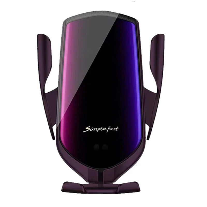 Автоматический зажим Smart IR сенсор Автомобильный держатель беспроводного зарядного устройства Беспроводное зарядное устройство телефон быстрый беспроводной автомобильный зарядный держатель