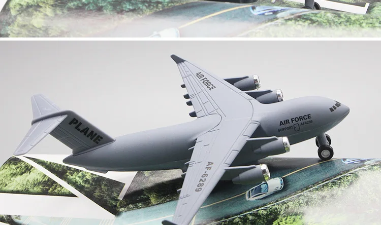 New C17 Military Transport Alloy Models Warrior Children Plane Toy Creative Cake Accessories Furnishings