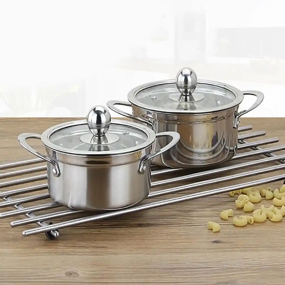 30cm Stainless Steel Hot Pot Shabu Shabu Kitchen Cooking Durable Dual