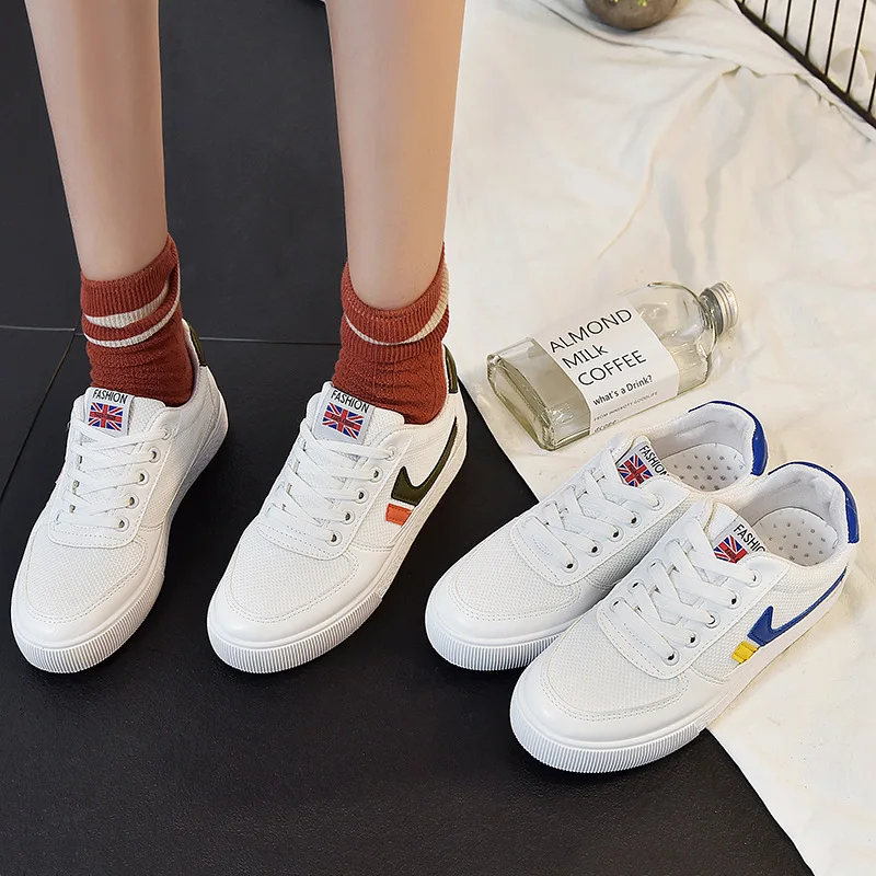 

White Shoes Women's 2019 Autumn And Winter New Style Versatile Shoes Korean-style Casual Flat Top Shoes Students Sport Sneakers