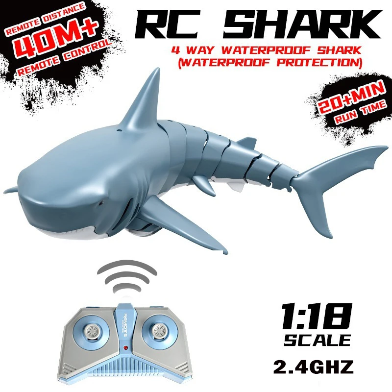 2 4 ГГц 1:18 пульт дистанционного управления Shark Real Lifflike механизм подарок для детей