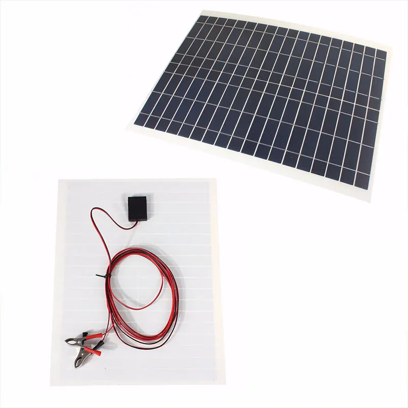 20W 12V Solar panel& panel cells& solar system with high conversion rate Charger Solar Panel Battery for outdoor for car