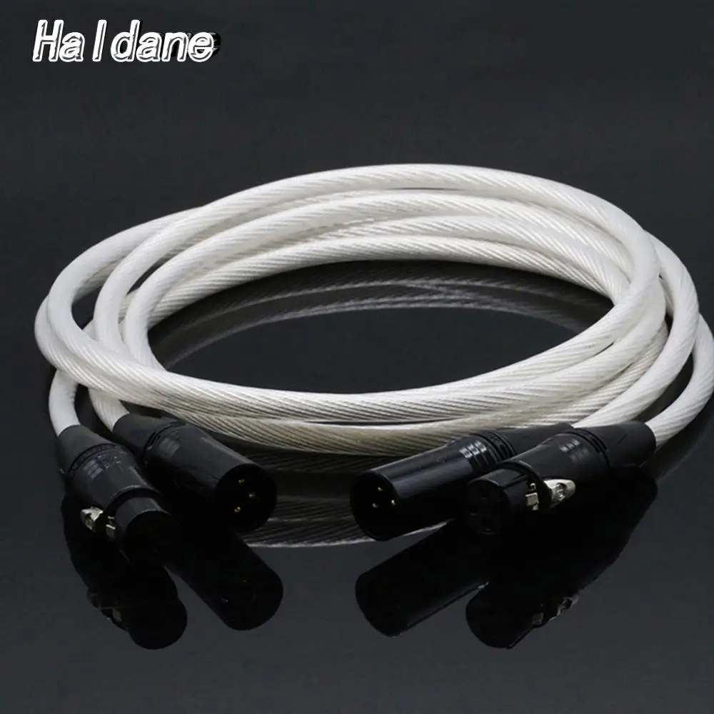 Балансировочный кабель halданные пара HIFI neutrik XLR Hi-end Pure Silver 7 NOCC 2 штекер на