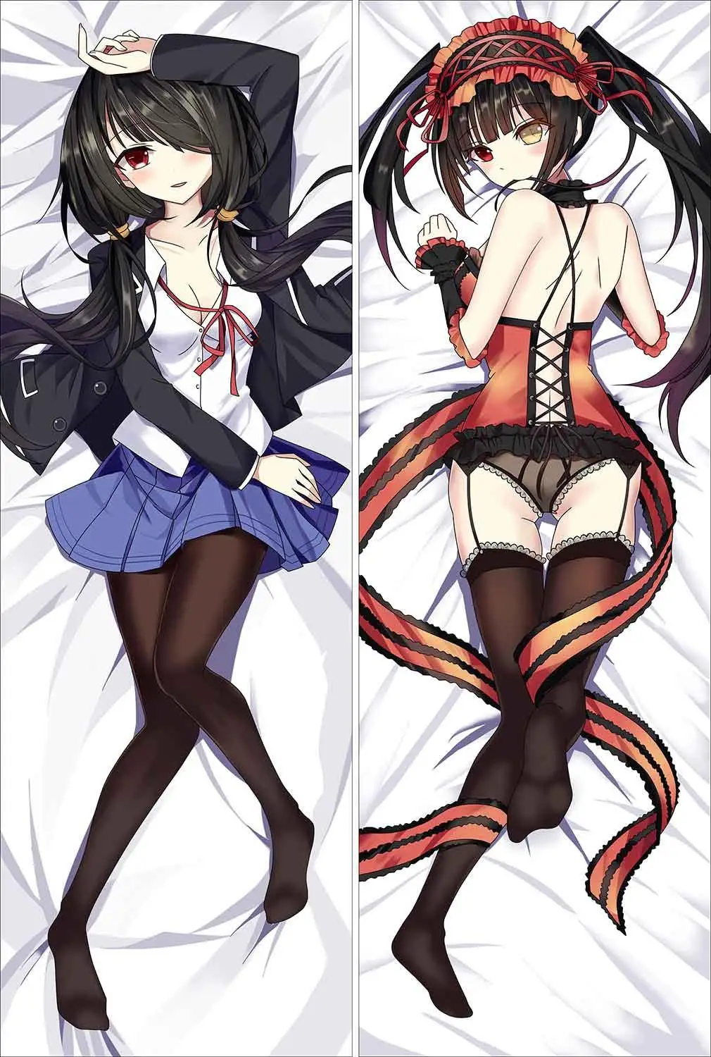 M4 Аниме Дата живой дакимакура чехол Yatogami Tooka персонажи Tokisaki Kurumi Bolster чехол Itsuka Kotori Yoshino обнимает чехол для подушки - Цвет: M4