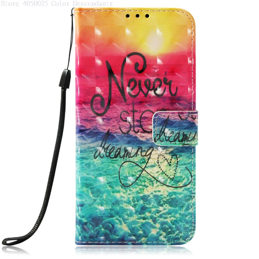 Sunrise Sea Чехлы-книжки с 3D откидной крышкой для HUAWEI P20 Pro CLT-L29 Dual SIM 64GB 128GB 256GB чехол для HUAWEI P20Pro телефон кошелек кожаный чехол - Цвет: Sunrise Sea