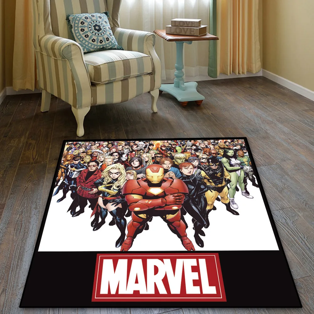 Marvel Comics, напольный коврик, коврик, Квадратный Ковер, для спальни, кухни, гостиной, нескользящий коврик - Цвет: Style 6