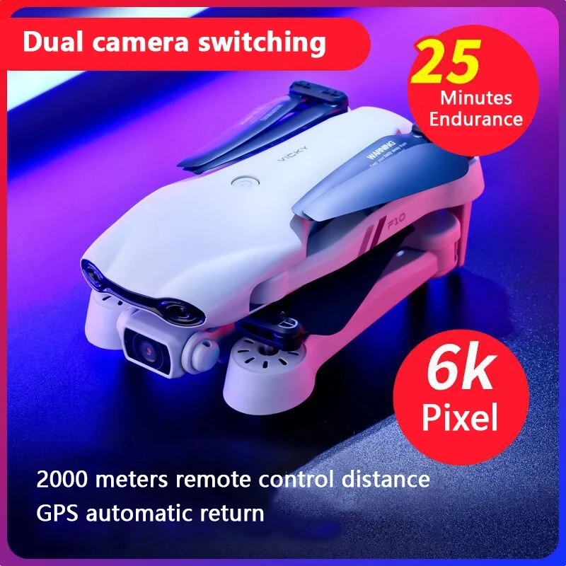 US $57.56 2021 New Drone 6K HD Dual Camera with GPS 5G WIFI Wide Angle FPV Realtime Transmission Rc Distance 2km Professional Drone Toys