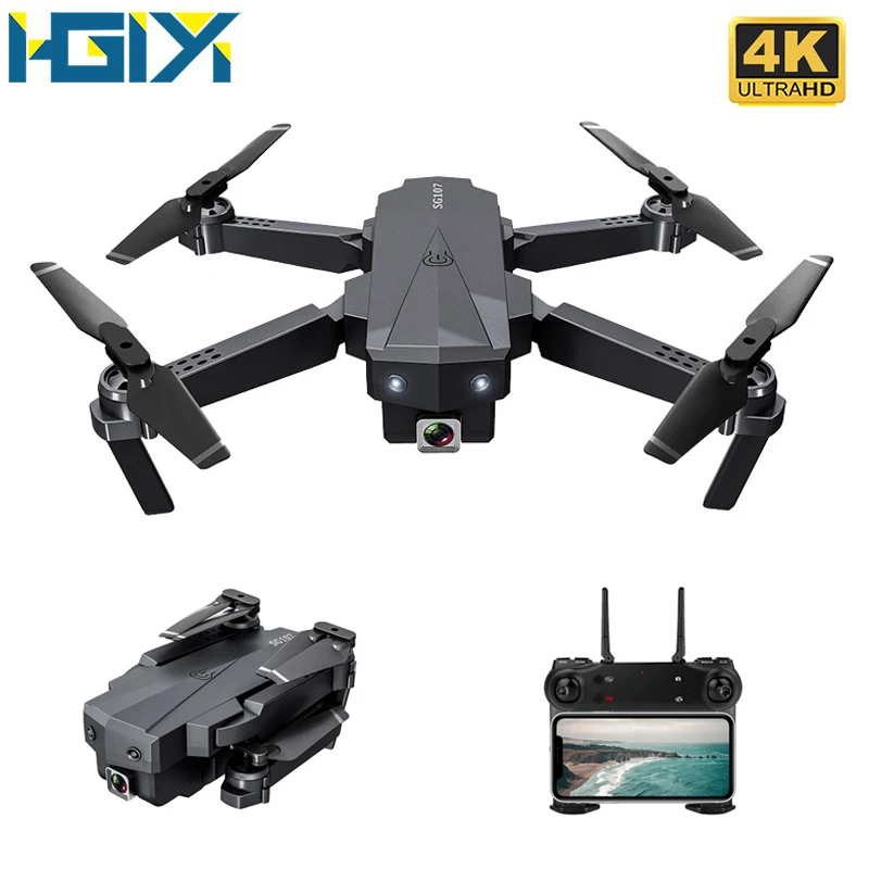Мини Дрон HGIYI SG107 с камерой 1080P 4K 2 4 ГГц Wi Fi FPV|Дроны камерой| |