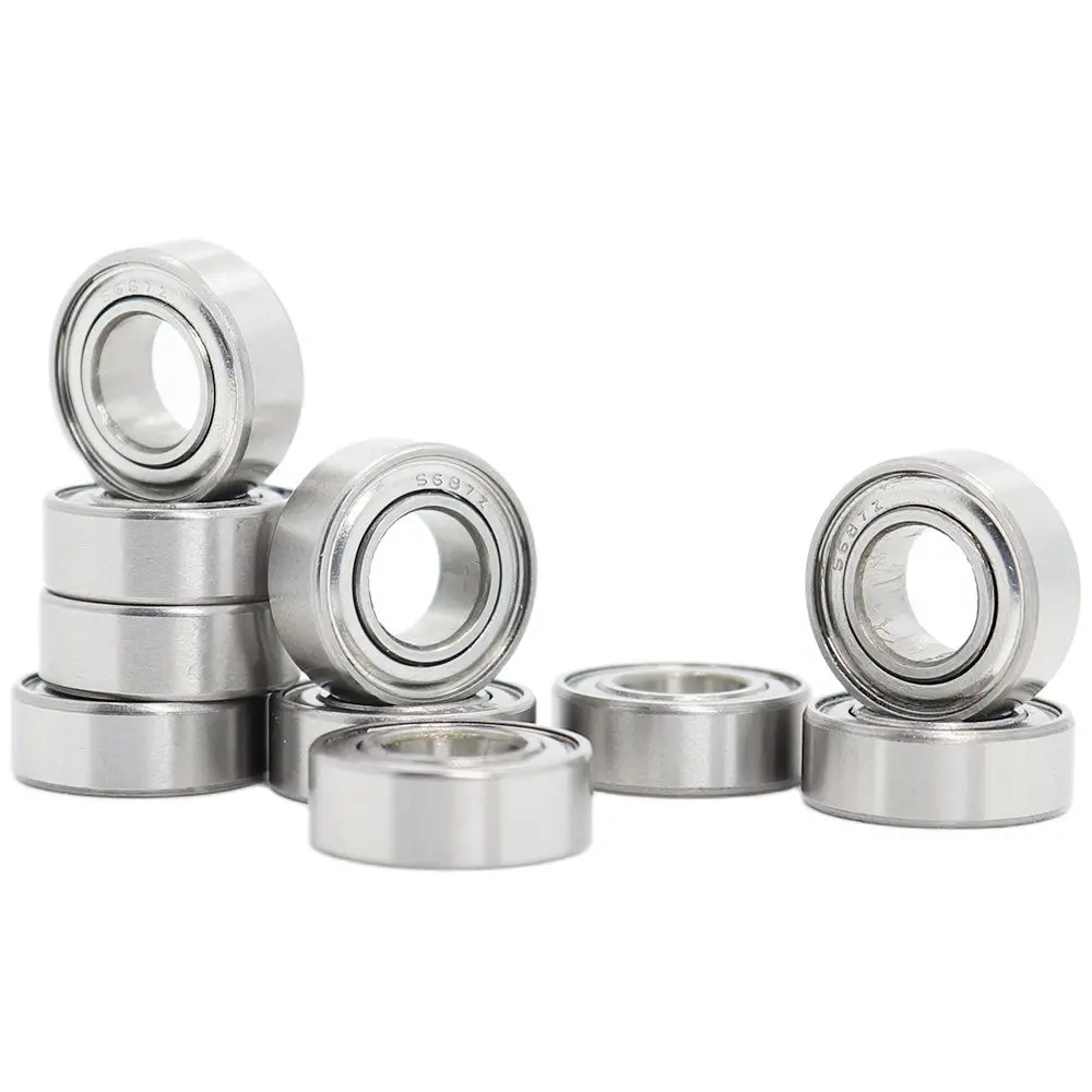 S687ZZ Bearing 7*14*5 mm ( 10PCS ) ABEC-1 440C Roller Stainless Steel S687Z S687 Z ZZ Ball Bearings s6203zz bearing 17 40 12 mm 10pcs abec 1 s6203 z zz s 6203 440c stainless steel s6203z ball bearings