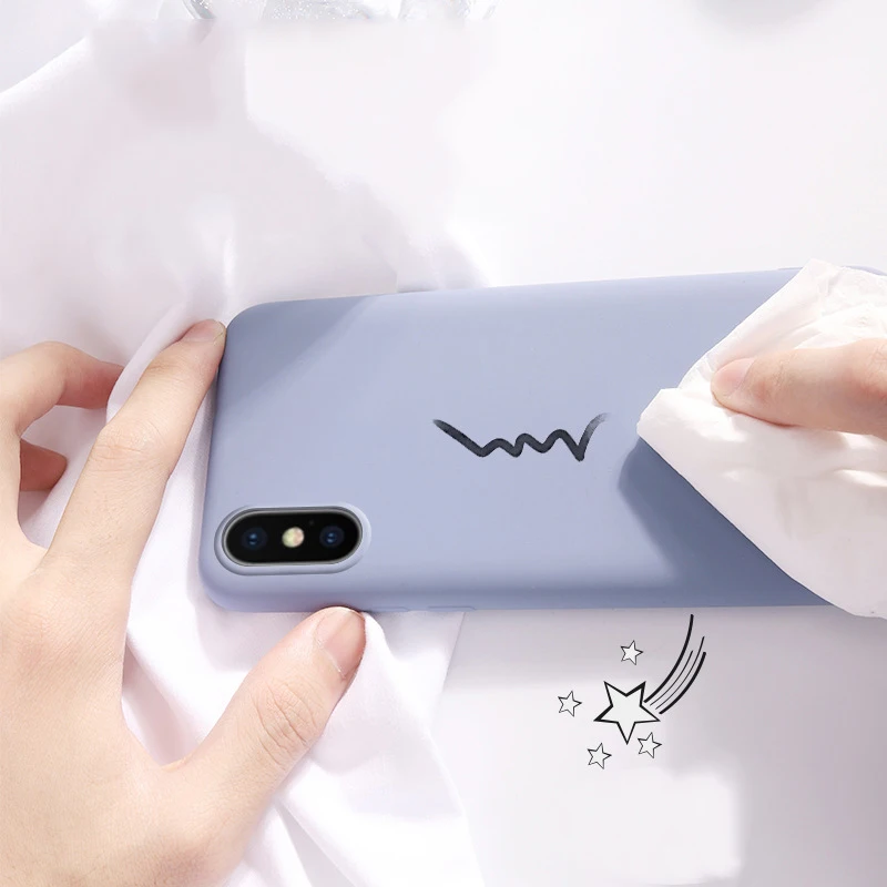 100pcs Original Liquid Silicone Soft Case For iPhone 11 Pro Max XS XR X 8 7 6 6S Plus Candy Color Shockproof Protective Cover