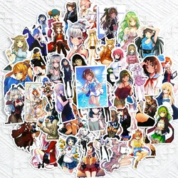 Autocollant de dessin animé Sexy beauté, 50 pièces, pour téléphone portable, guitare, casque d'ordinateur portable, Automobile, tasse d'eau, papeterie de décoration 