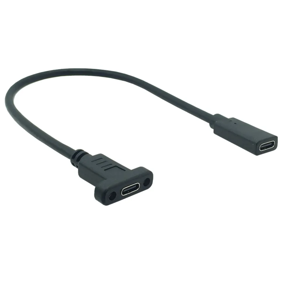 10 Гбит/с USB C кабель Женский Тип адаптер с винт крепления панели 3 1 type разъем