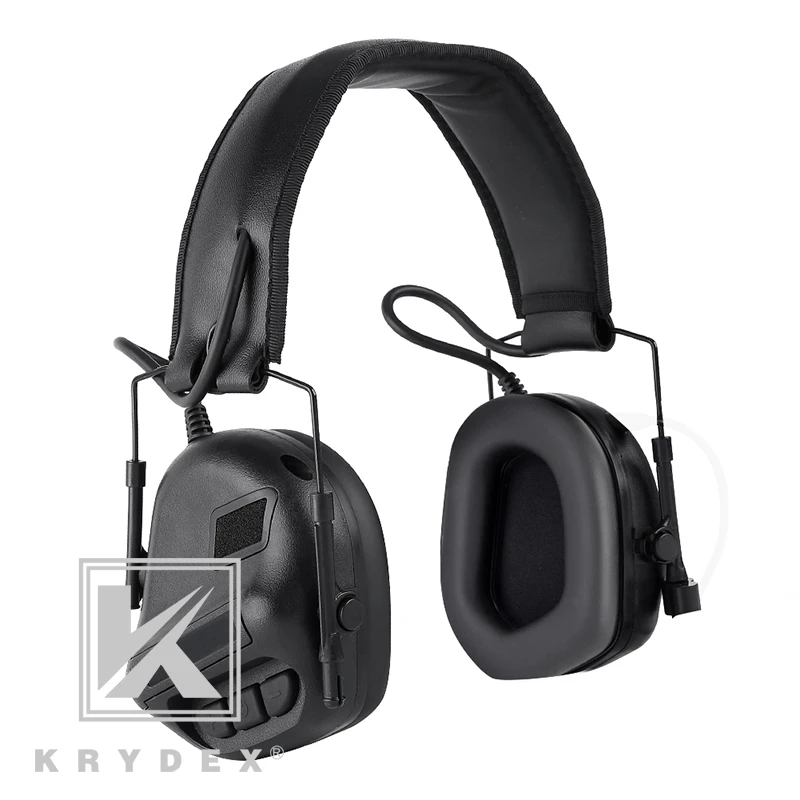 BK KRYDEX IPSC связь гарнитура Peltor Comtac шумоподавление наушники для тактической Стрельбы Охота Военная деятельность BK - Цвет: BK