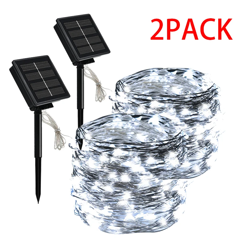 solar powered led lights LED Solar Fairy Lights Lamp Outdoor 7M 12M 22M LEDs String Waterproof Holiday Party Garland Solar Garden Christmas Lights. solar torch lights Solar Lamps