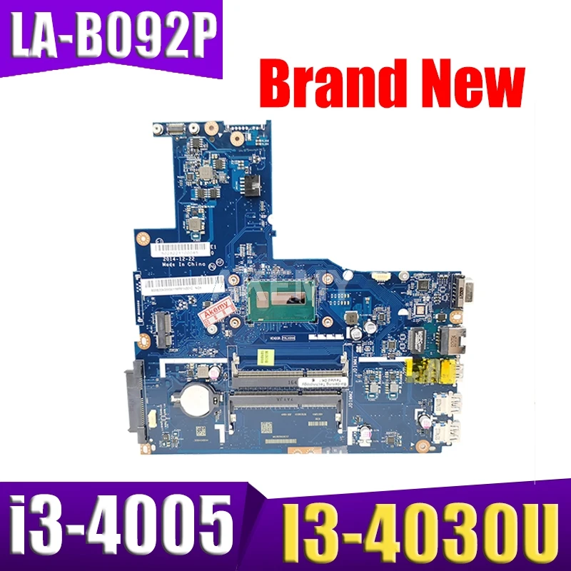 Новинка ZIWB2/ZIWB3/ZIWE1 LA-B092P для For Lenovo B50-70 материнская плата ноутбука SR1EN I3-4030U i3-4005 DDR3L