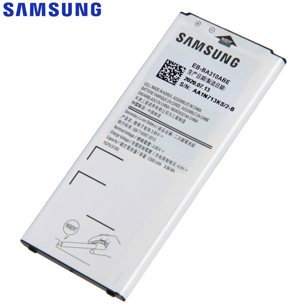 Оригинальная запасная батарея Samsung для Galaxy A3 2016 Edition A5310A A310 телефона|Аккумуляторы
