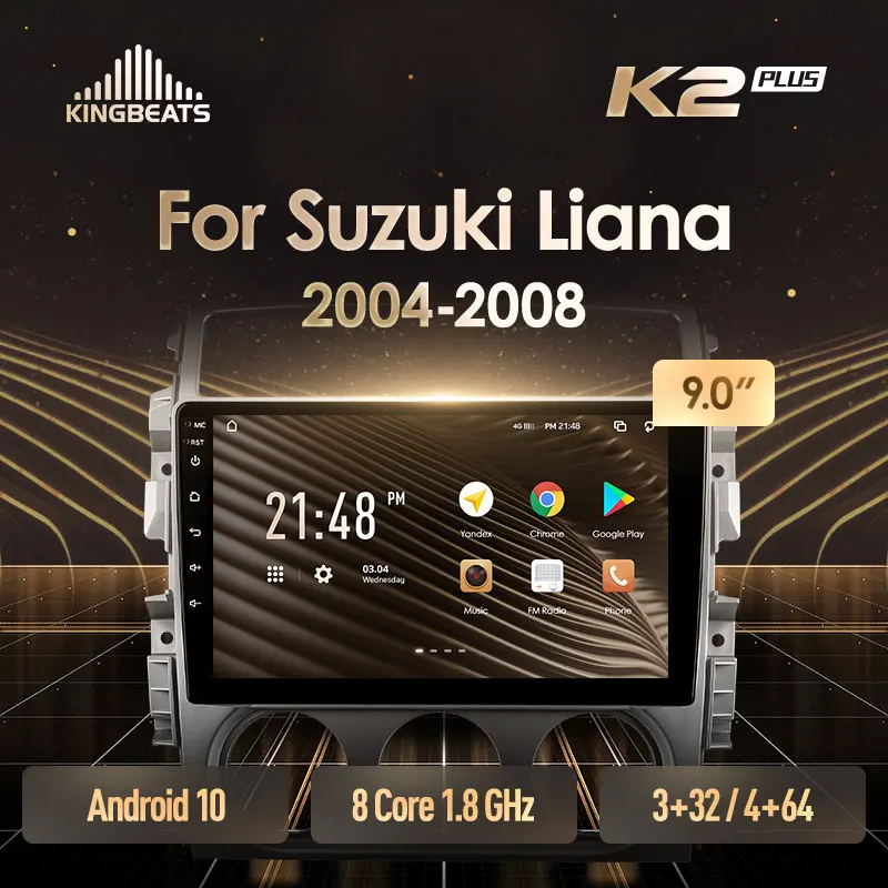 KingBeats штатное головное устройство For Suzuki Liana 1 2004 - 2008 GPS Android 10 автомагнитола на