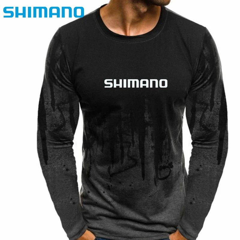 Roupas de Pesca Camiseta com Capuz Camisa de Pesca para Homem Nova Primavera Outono Shimanos Retalhos Manga Longa Casual 6 Nova primavera outono shimanos roupas de pesca