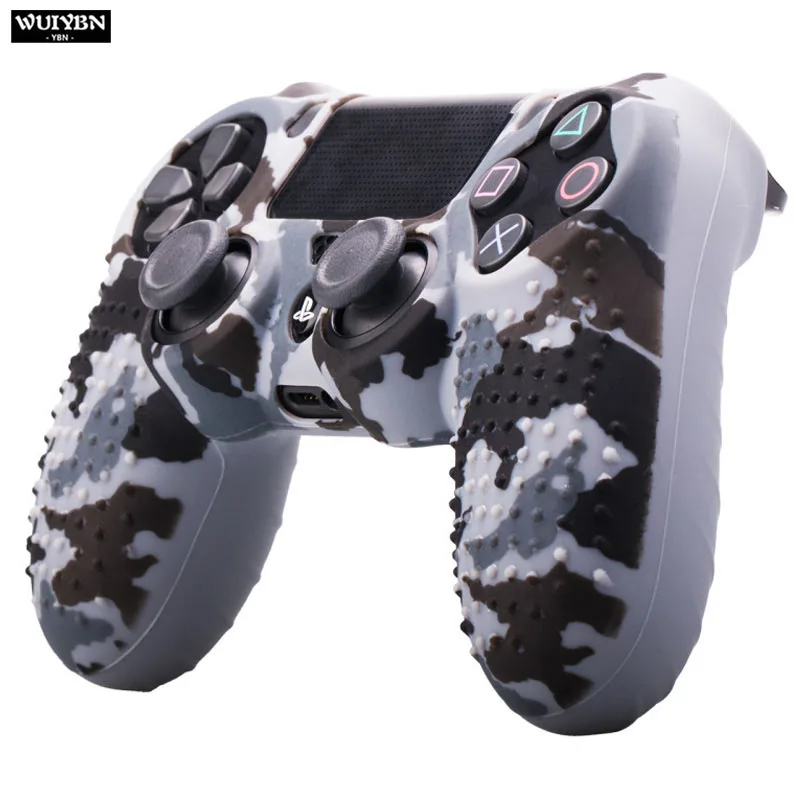 WUIYBN PS4 Цветной силиконовый защитный чехол геймпад Противоскользящий рукав для SONY playstation Dualshock 4 DS4 Pro тонкий контроллер - Цвет: color 6