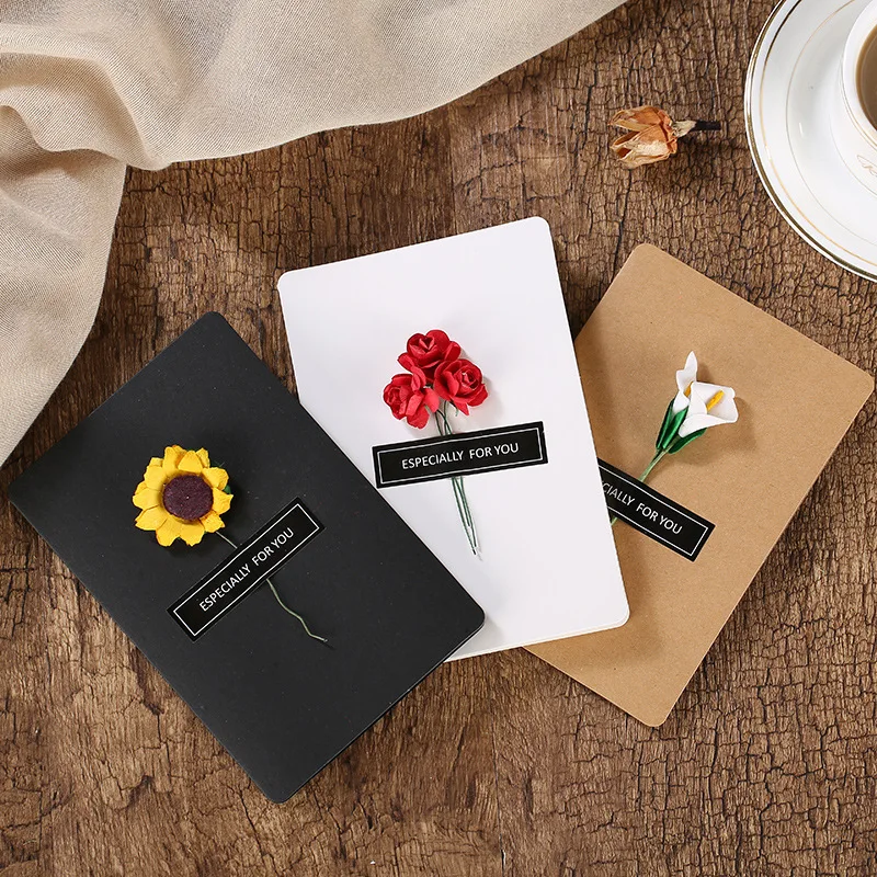  Dried Flower Retro Invitation Card Rural Style Greeting Card Birthday Card Wedding Party Decoration - 4.00051E+12