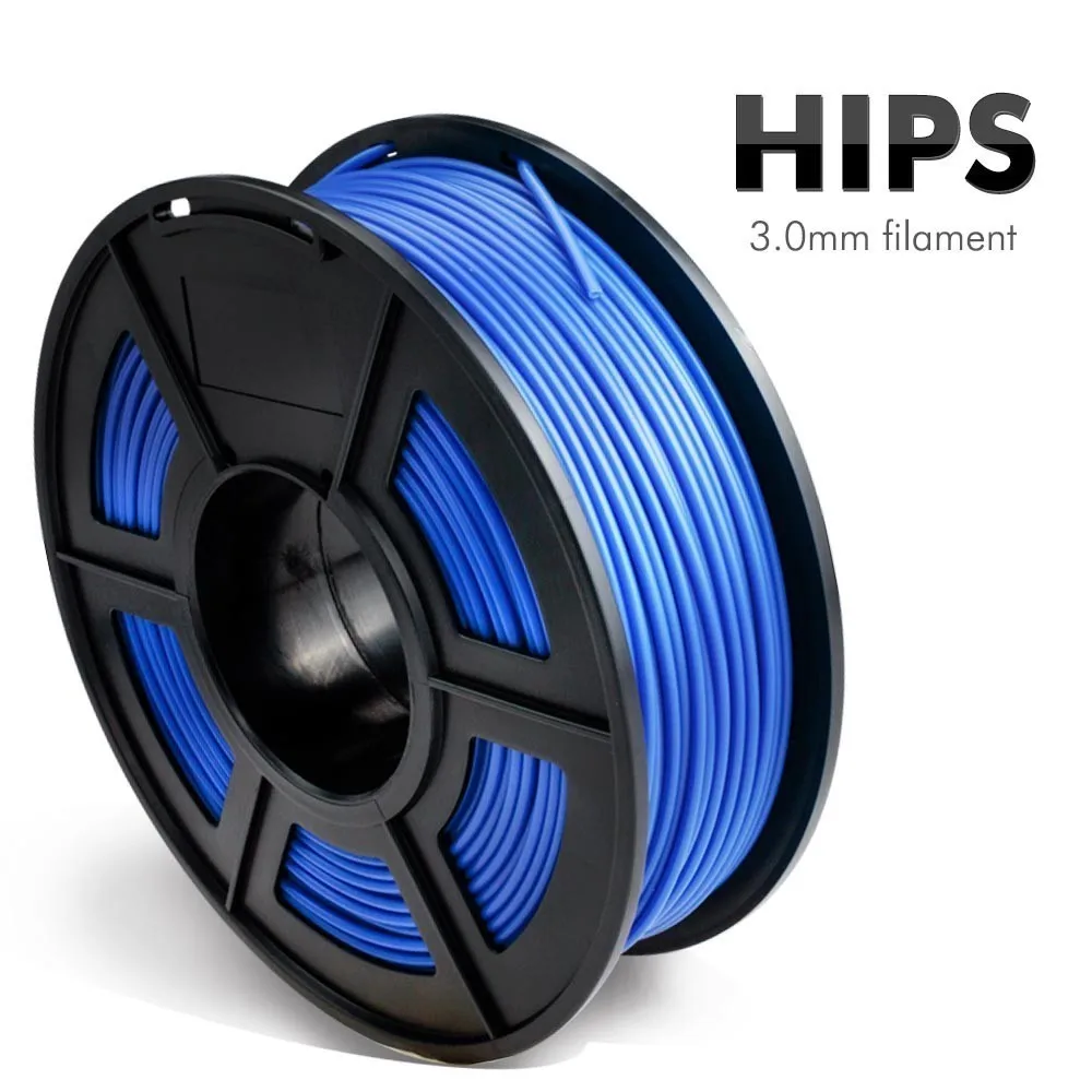 

3D Printer Filament HIPS 6 Colors 3.00mm Need Heating Device HIPS 3D Filament Melt in Limonene 100% No Bubble 3D HIPS Filament