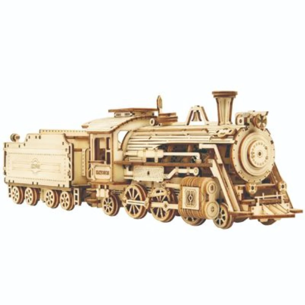 Robotime 3D Laser-Cut Wood Puzzle 1:80 Prime Steam Express Educational & Fun! 