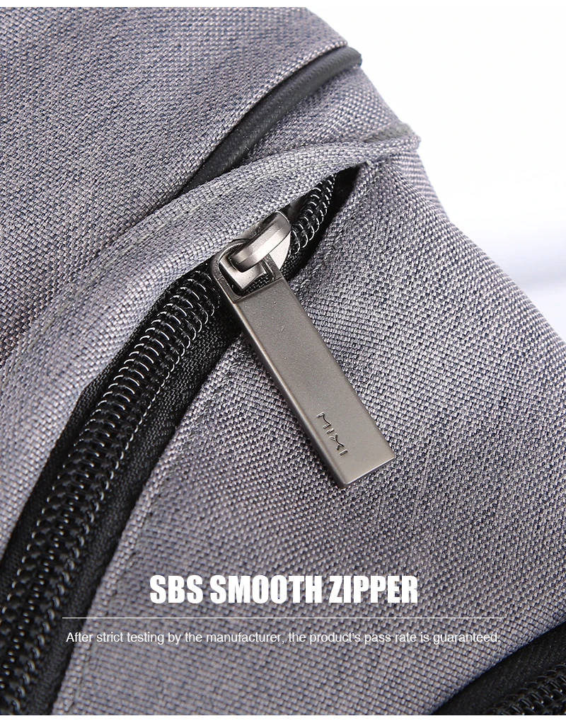 Men's Water Drop One Shoulder USB Backpack