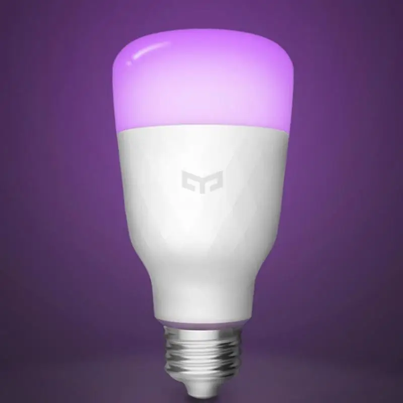 Yeelight светодиодный смарт-лампочка YLDP06YL E27/E26 красочное освещение лампа 800lm 10 Вт мобильное приложение дистанционное управление домашняя лампа