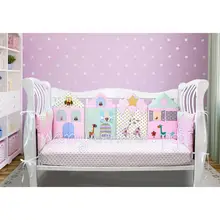 Бортики в кроватку для новорожденного в детскую кроватку бортики домики бортики подушки для девочки