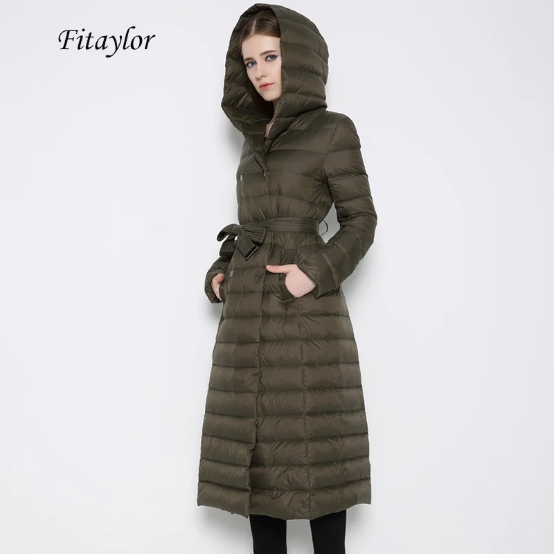 Fitaylor New Winter Women Ultra Light Duck Down