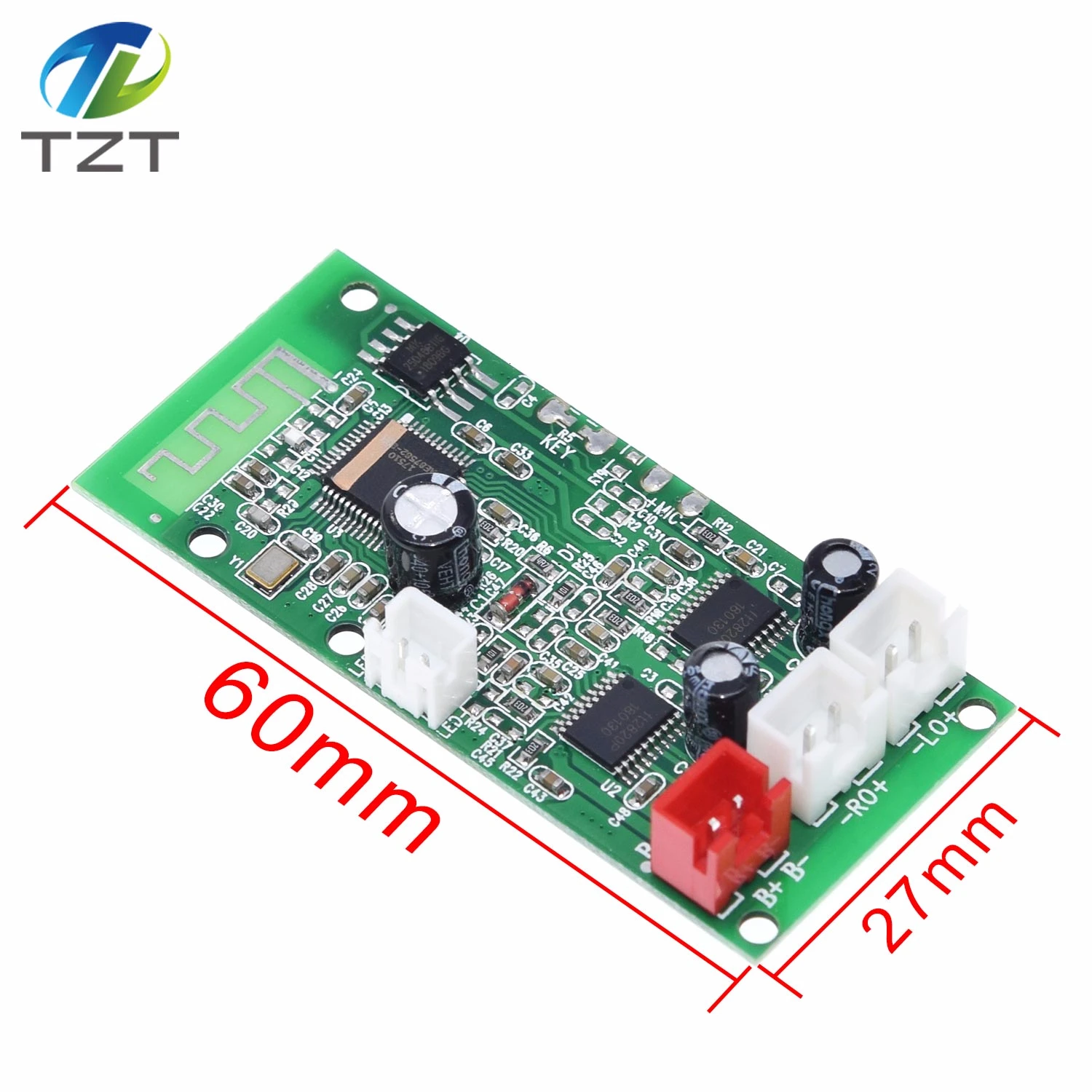 

TZT 5W+5W Portable Bluetooth 4.2 PCBA Bluetooth Speaker Amplifier Board Digital Products Phones Computers PC DIY DC5V