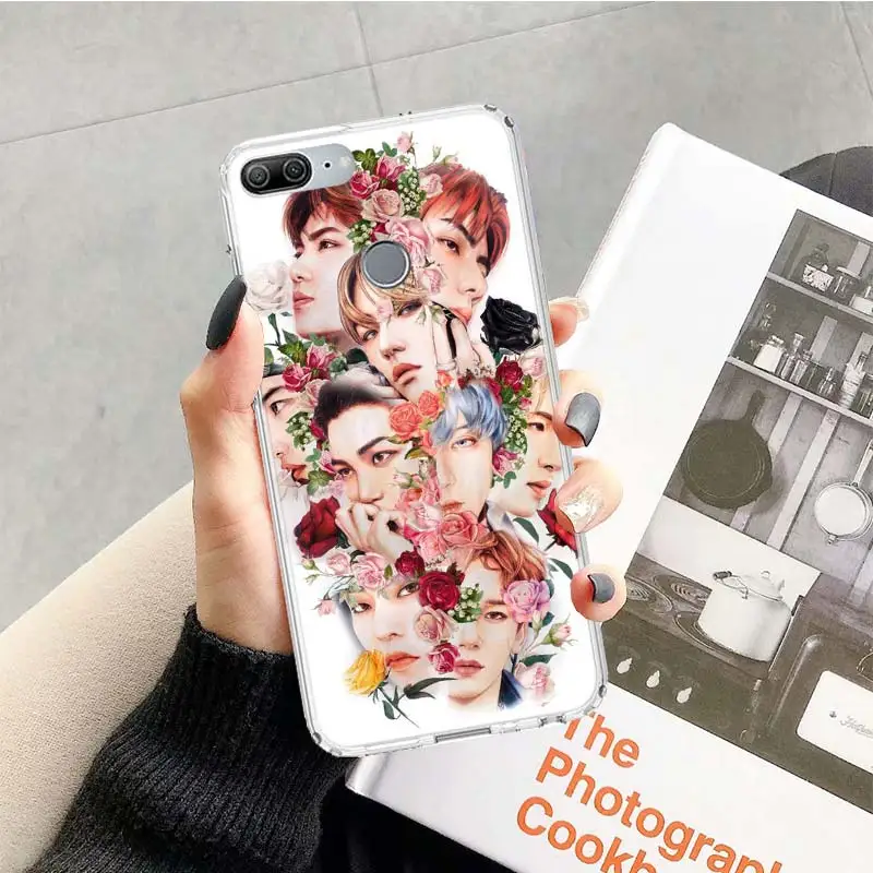 EXO группа k-pop kpop чехол для huawei Honor 9 10 20 Lite рro 9X 8X 8A 8C фотоаппаратов моментальной печати 7S 7A 7C Y5 Y6 Y7 Y9 мягкий чехол для мобильного телефона чехол Coque