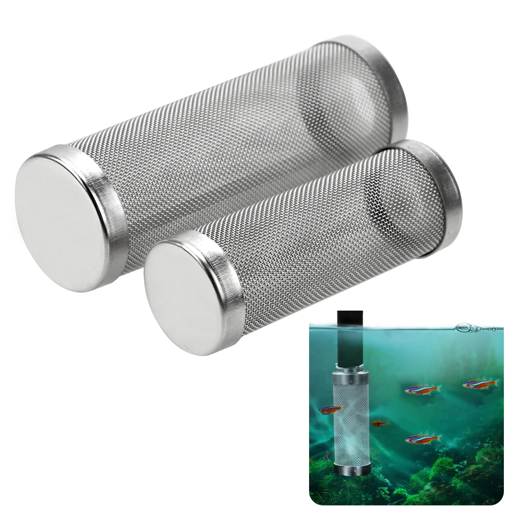 Shrimp Net Special Shrimp Cylinder Filter Stainless Steel Filter Inflow Inlet Protect S/L Size Aquarium Accessories
