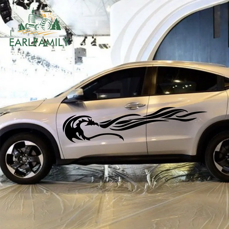 EARLFAMILY 184 см x 39 2x Автомобильная наклейка s Феникс пламя племенные дверные наклейки