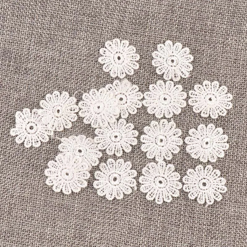 Tbkoly Costura De Encaje Bordado Apliques Ribetes Tela, Cinta, Ancho Floral For Costura Artesanal, Boda/bril Decoración, Decoración Del Hogar, Embalaje, 5 Yardas (Lazo Blanco