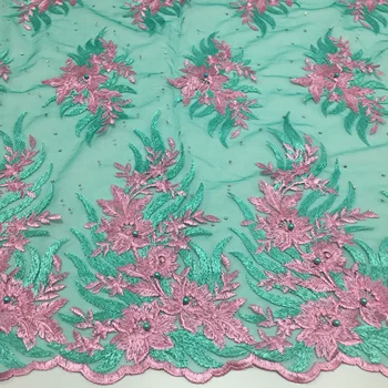 

2020 Last Design French Mesh Lace Embroidered Tulle Lace Fabric French Lace Fabric. Latest Nigerian Laces FC1627 ,Hight Quality
