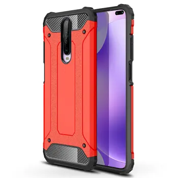 

50pcs/lot For Xiiaomi Redmi K30 Cover 2 in 1 Anti-knock Heavy Duty Armor Military Hard Case For Xiiaomi Redmi K30