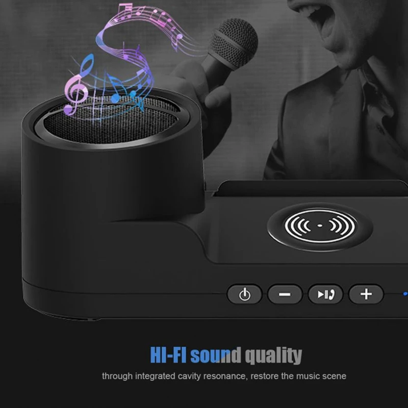 Desktop Speaker QI Wireless Fast Charger Bluetooth Speaker Wireless Charger Mobile Power Mobile Phone Holder
