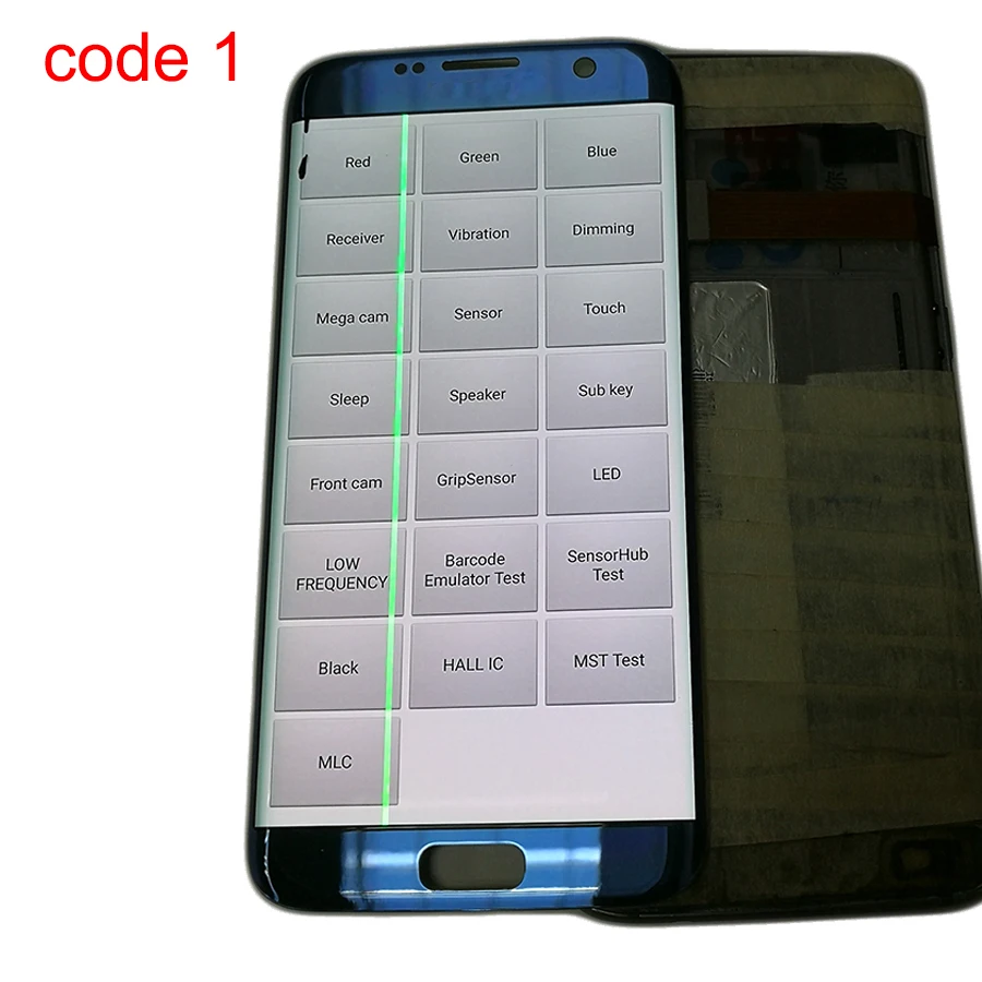

JPFix Super AMOLED LCD Display For Samsung S7 Edge G935FD LCD Touch Screen Digitizer Assembly with Line And Spot
