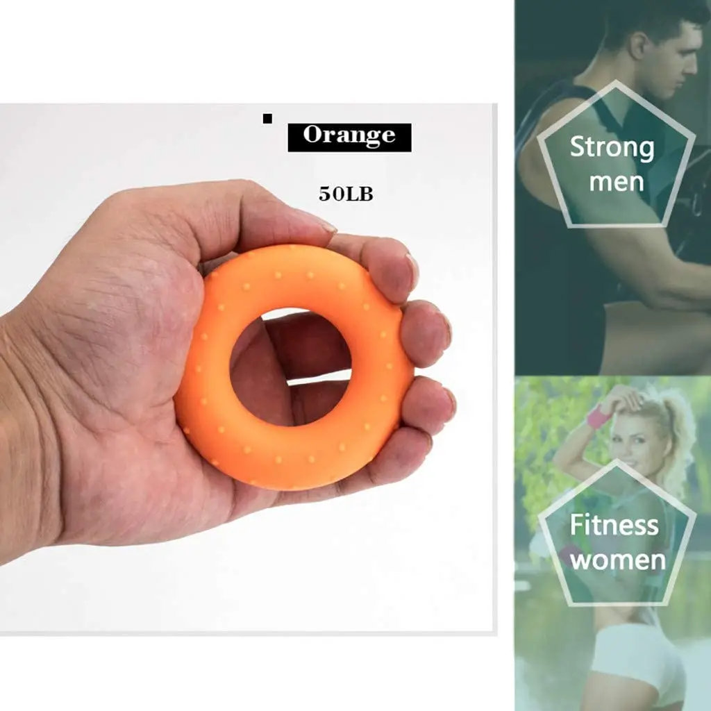 Silicon Gel Hand Grip Gripping Ring Carpal Expander Portable Finger Trainer Grip Strength Rehabilitation Massage Ball hand strengthener finger trainer finger strength trainer