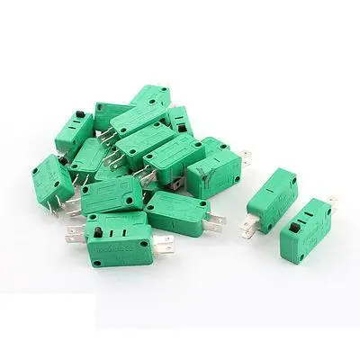

20Pcs AC250V/125V 16A Micro Limit Switch Button SPDT 2Pins Snap Action KW3-OZ