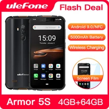 Ulefone armadura 5S resistente Smartphone Android 9,0 IP68 NFC 5,85 "HD + teléfono móvil Android 4GB + 64GB 5000mAh 4G teléfono celular(China)