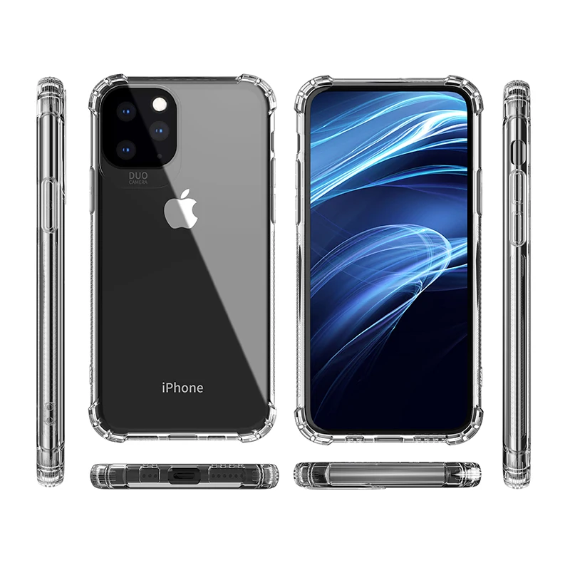 Сверхмощный защитный чехол для iPhone 11 2019 X XS Max Four Corner усиленный силиконовый