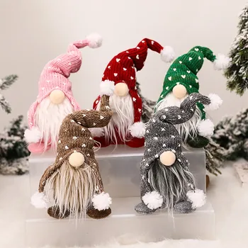 

Exquisite Lovely Handmade Faceless Santa Cloth Doll Toy Birthday Present For Home Party Christmas Festival Holiday Decoration