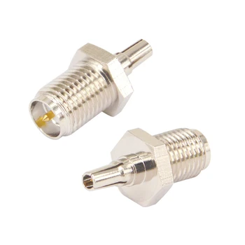 

100PCS antenna RF adapter RP SMA to CRC9 adapter RP SMA female to CRC9 male coax connector adapter nickelplated straight